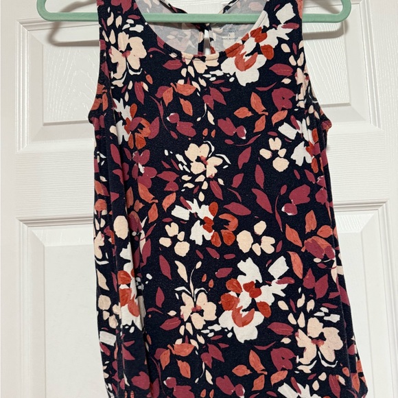 Market & Spruce Tops - Market & Spruce Pink and Red Floral Tank Top